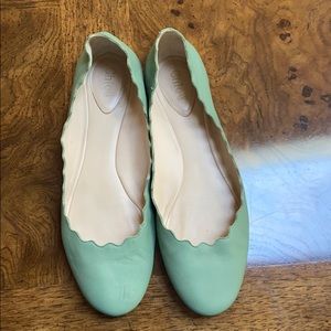 EUC chloe Lauren scalloped  ballet flat